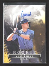 2023 Panini Chronicles Origins Baseball Curtis Mead #OPS-CE 09/10 Gold Auto