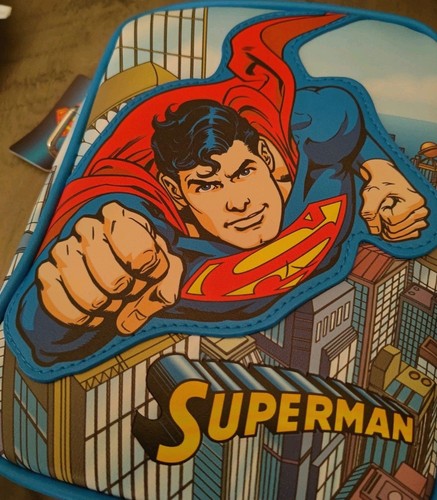 DC Comics Superman Buckle-Down Crossbody Bag with Embossed Character Logo - Picture 7 of 7
