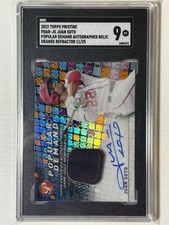 2022 Topps Pristine Juan Soto Popular Demand G/U Patch Auto Orange /25 SGC 9