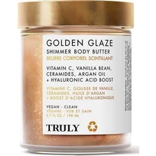 $36 NWT TRULY Beauty Golden Glaze Shimmer Body Butter Vegan Clean 67 Fl Oz