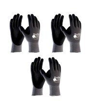 MaxiFlex Ultimate 34-874 M Seamless Knit Nylon Gloves Nitrile Coated -3 Pack