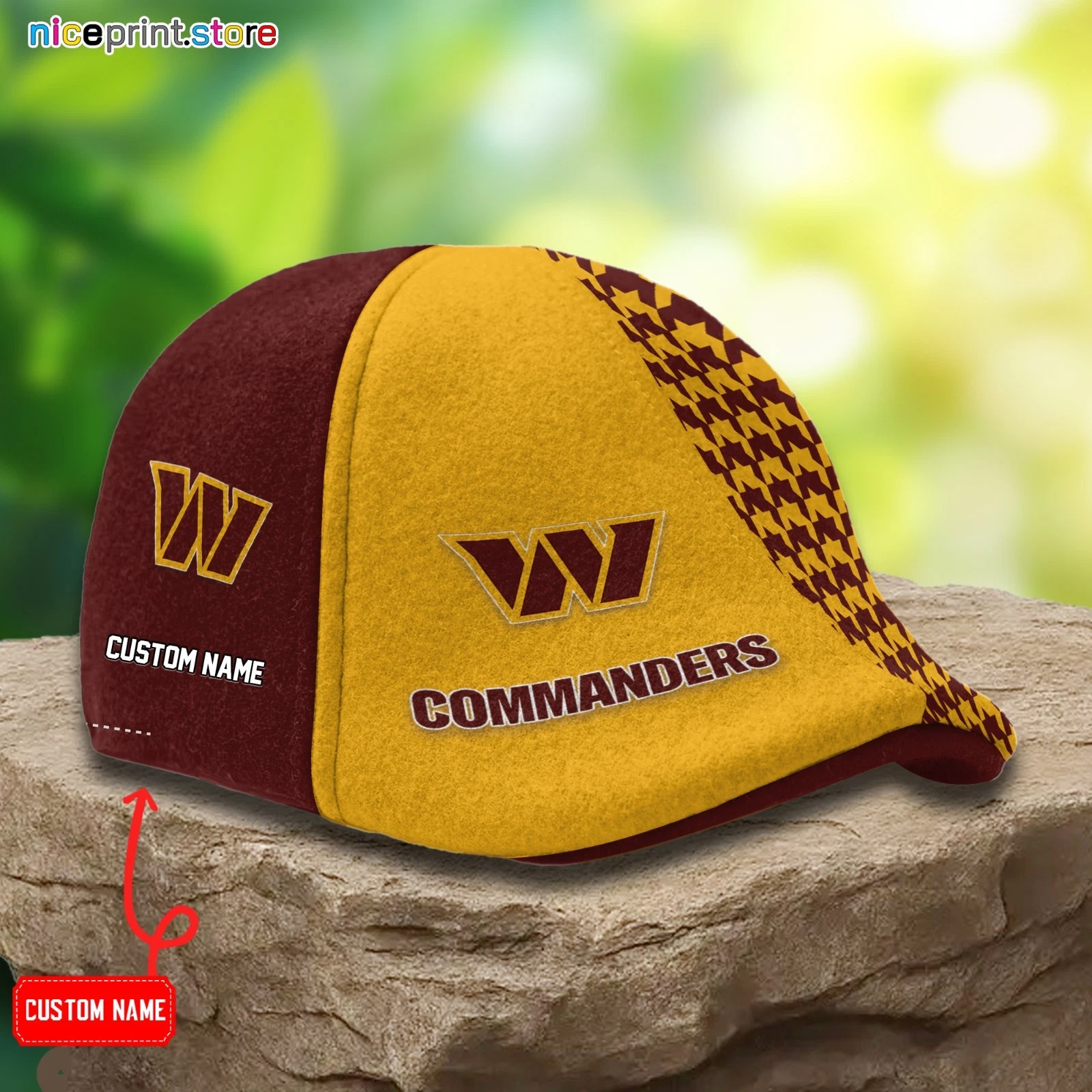 Washington Team Commanders Ivy Cap Commanders Newsboy Cap football Golf Cap Flat cap