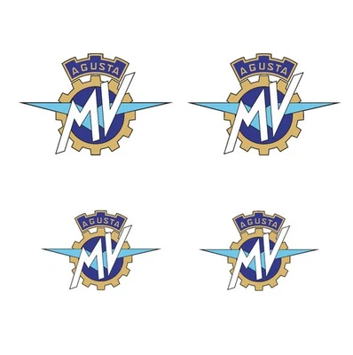 WORLDCUSTOMCHOPPER 4 Decal Adesivi Stickers MV AGUSTA 2 da Serbatoio 2 da Codone