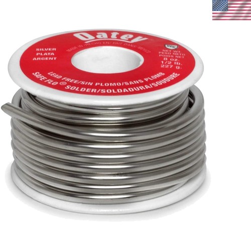 Safe-Flo Lead-Free Silver Bearing Plumbing Solder 0.117-Inch Gauge 1/2 Pound