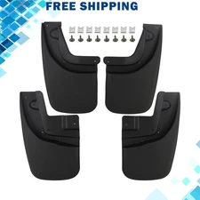 Mud Flaps Splash Guards for Tacoma 2005-2015 Heavy Duty Finish with Fender Flare