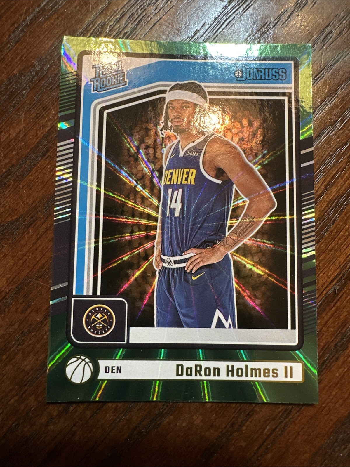 2024-25 Donruss Basketball Rated Rookie #213 DaRon Holmes II Green Lazer Halo