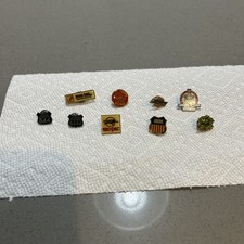 Lot Of 9 Vintage Railroad Pins Union Pacific 8444 Mo-PAC Katy Western Pacific…