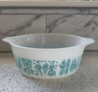 PYREX Amish Butterprint 472 Turquoise 1 1/2 Pt Casserole Dish, No Lid, Vintage