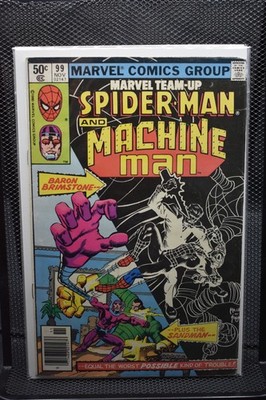 Marvel Team-Up #99 1980 Spider-Man and Machine Man Sandman Baron Brimstone 5.0