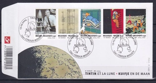 [LM79325] Belgium N°3249/3253FDC Tintin First Day Cover COB € 20,00 SUPERB