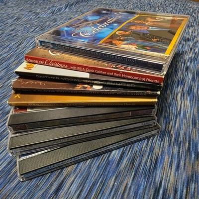 Lot of 8 - Bill & Gloria Gaither CD's - Gospel Music - Used - Good Condition