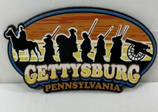 Gettysburg Pennsylvania Rubber Magnet Souvenir Refrigerator, Vtg