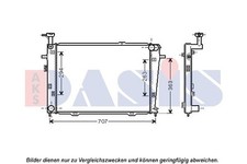 AKS DASIS RADIATORE RAFFREDDAMENTO MOTORE adatto per HYUNDAI TUCSON KIA SPORTAGE | 560062N