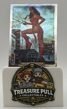 2024 SkyBox Marvel Masterpieces '92 Platinum Elektra #22 Holofoil Parallel