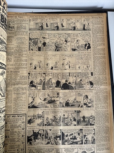 Buffalo Evening News Newspaper BOUND VOLUME 1938 - July-August - Buffalo, NY - Picture 9 of 12