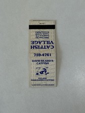 David Beards Catfish Village Longview Texas Vintage Matchbook Cover F