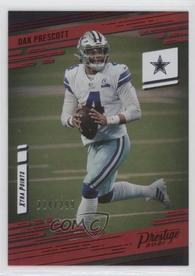 2021 Panini Prestige Xtra Points Premium Red 224/299 Dak Prescott #9 14jm