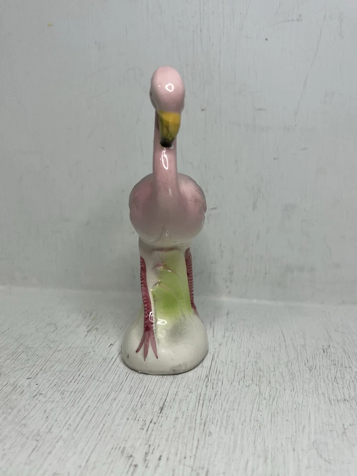 Mid-Century Glazed Ceramic Flamingo Foto 3 de 4