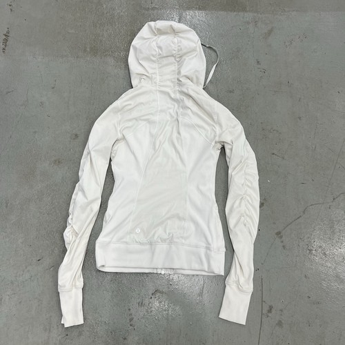 Women’s Lululemon Full Zip Hoodie Size 4 White - Picture 9 of 14