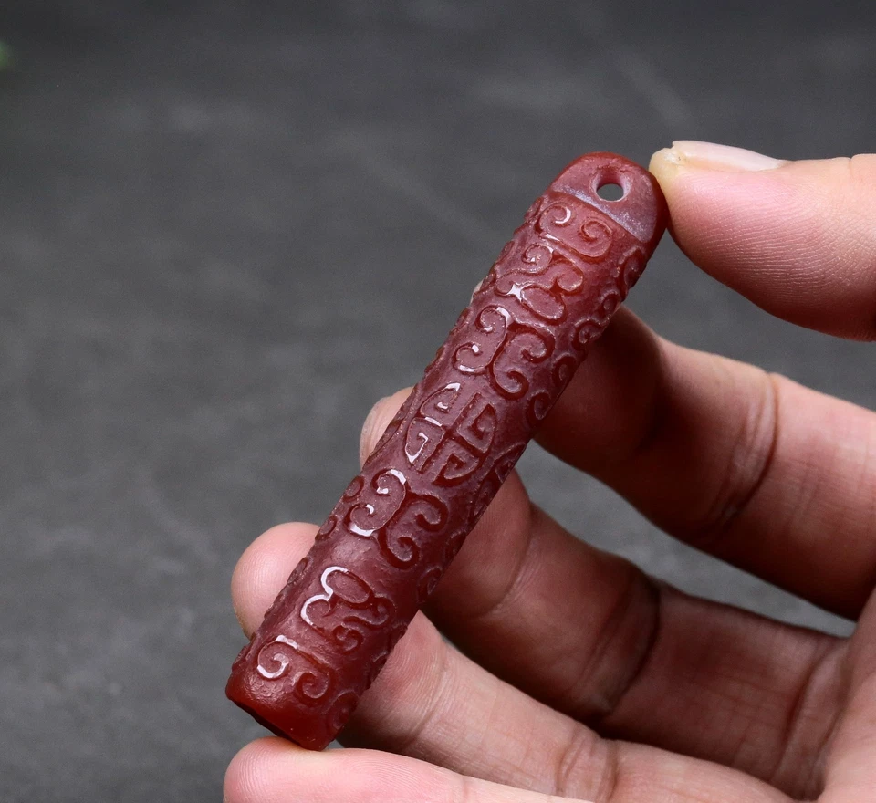 Collar de ágata Himalaya India Indo Tíbet Nepal cuentas Mala Foto 2 de 4