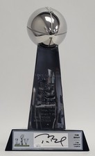 2020 TOM BRADY SIGNED SUPER BOWL LV  TROPHY  TAMPA BAY BUCCANEERS  MVP JSA LOA