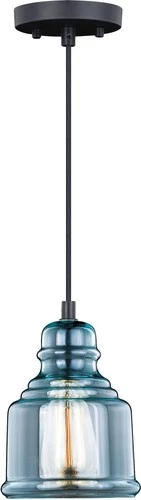 Vaxcel Lighting P0248 Millie 1 Light 6"W Mini Pendant - Bronze - Picture 1 of 9