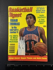 February 1982 Basketball Digest Isiah Thomas Detroit Pistons Magazine, Nba ￼