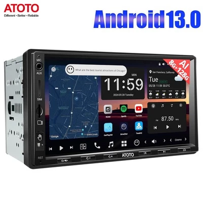 ATOTO X10 7IN Double DIN Android 13 Car Stereo 8+128G in-Dash Navigation 4G LTE