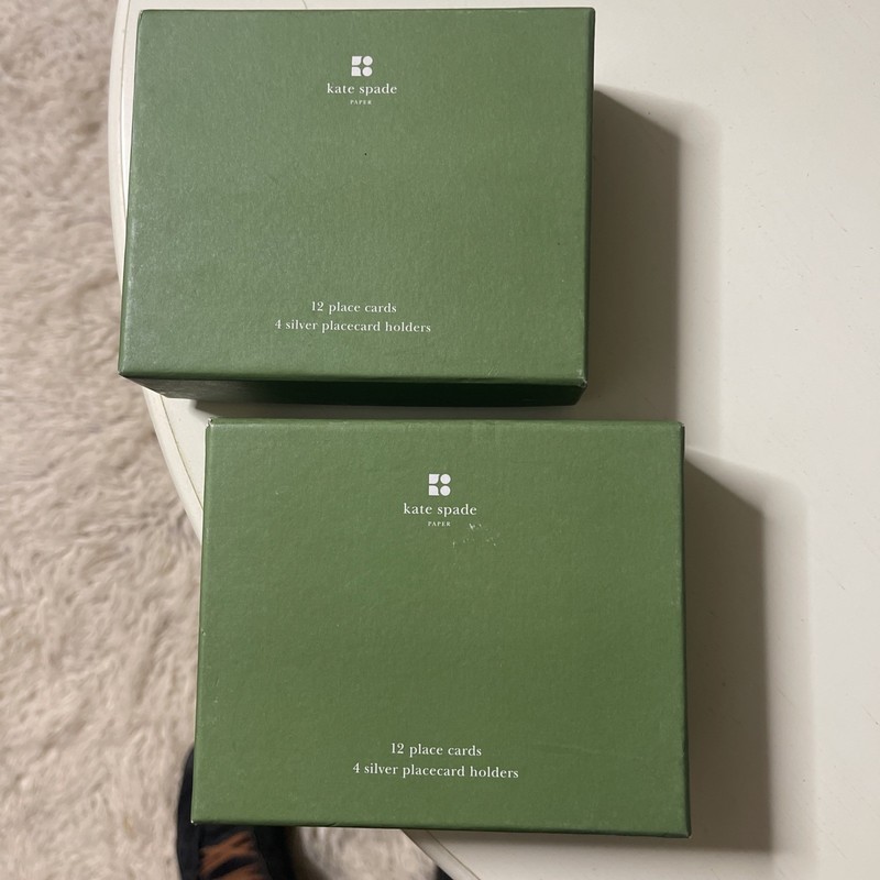 Kate Spade Place Card & Silver Holders Sets NEW UNUSED