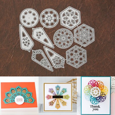 Kaleidoscope Shapes Trio Larger Size Cutting Dies   Layering Geometric Designs