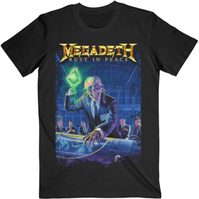 Megadeth Rust In Peace 30th Anniversary Black T-Shirt OFFICIAL