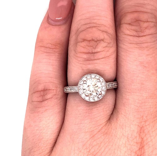 1.75ct Round Brilliant Cut Diamond Engagement Ring in 18k White Gold - Picture 4 of 4
