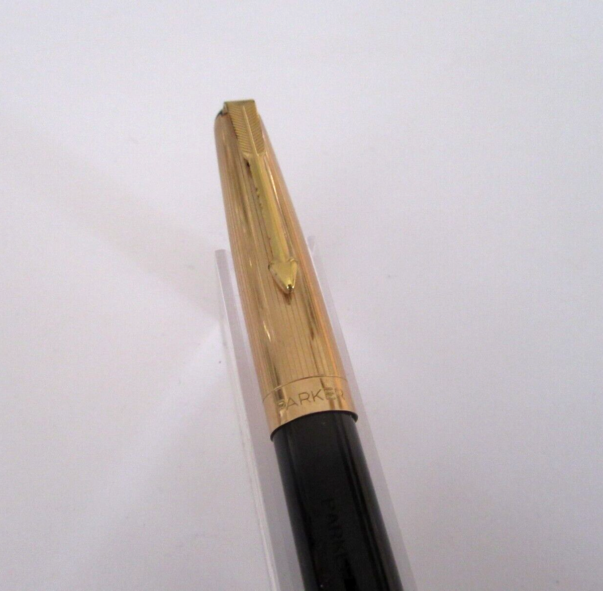 Stylo Plume Parker 17 DeLuxe Aerometric - Plaqué Or, Plume Or - Vintage - Occasion Très Bon état