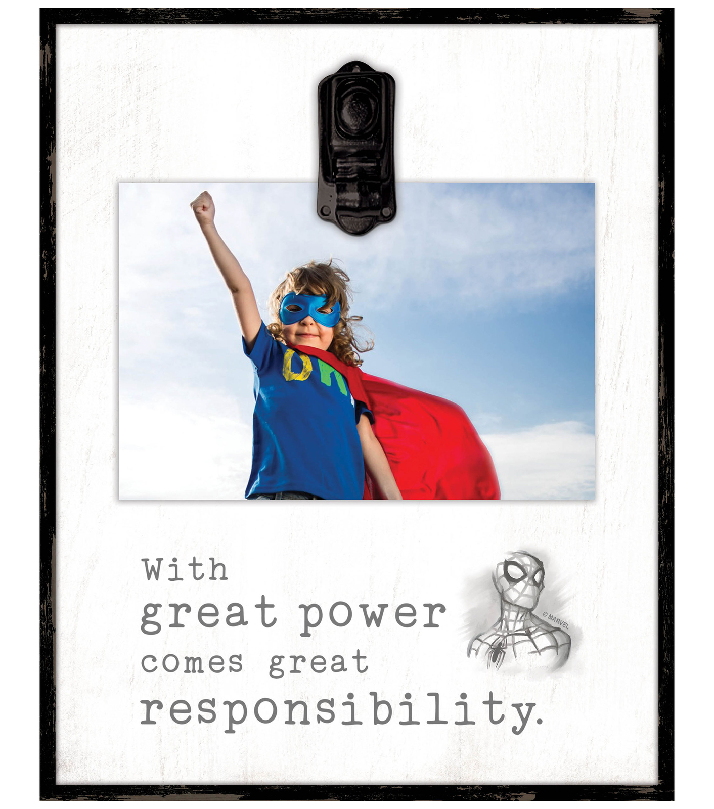 Столешница из комиксов Marvel Человек-паук: Великая сила с фото-клипом