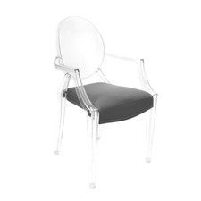 MYAREADESIGN IL CUSCINO per sedia KARTELL LOUIS GHOST ASH Ecopelle Uruguay
