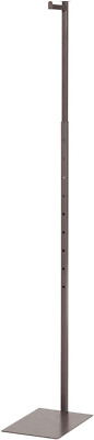 Costumer Clothing Display Stand Steel Mottled Gray Butler Valet Adjustable 72''