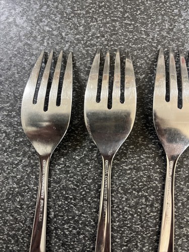 Oneida TWIN STAR Stainless Salad Forks 6 1/4” - Imagen 9 de 10