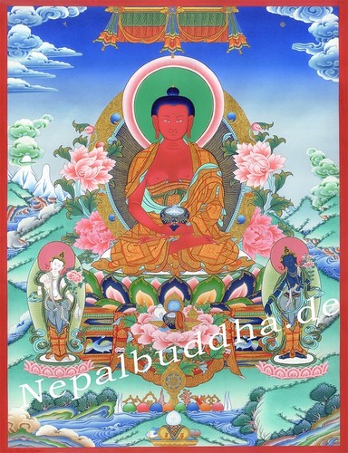 Thangka Buddha "hochwertigste Kunstdrucke" Tibetische Gottheiten Nepalbuddha - Picture 2 of 14