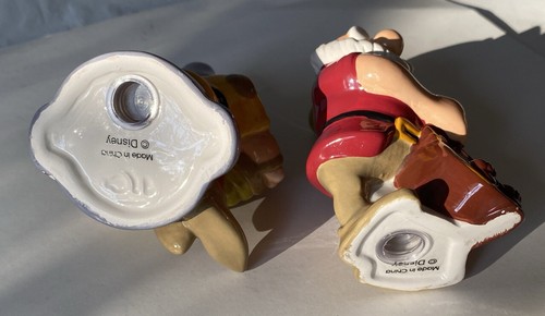Disney Snow White &7seven Dwarfs Salt & Pepper Shakers 1999 by Treasure Craft - Picture 4 of 4