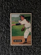 1951 Bowman Baseball #114 Sam Zoldak Good Condition