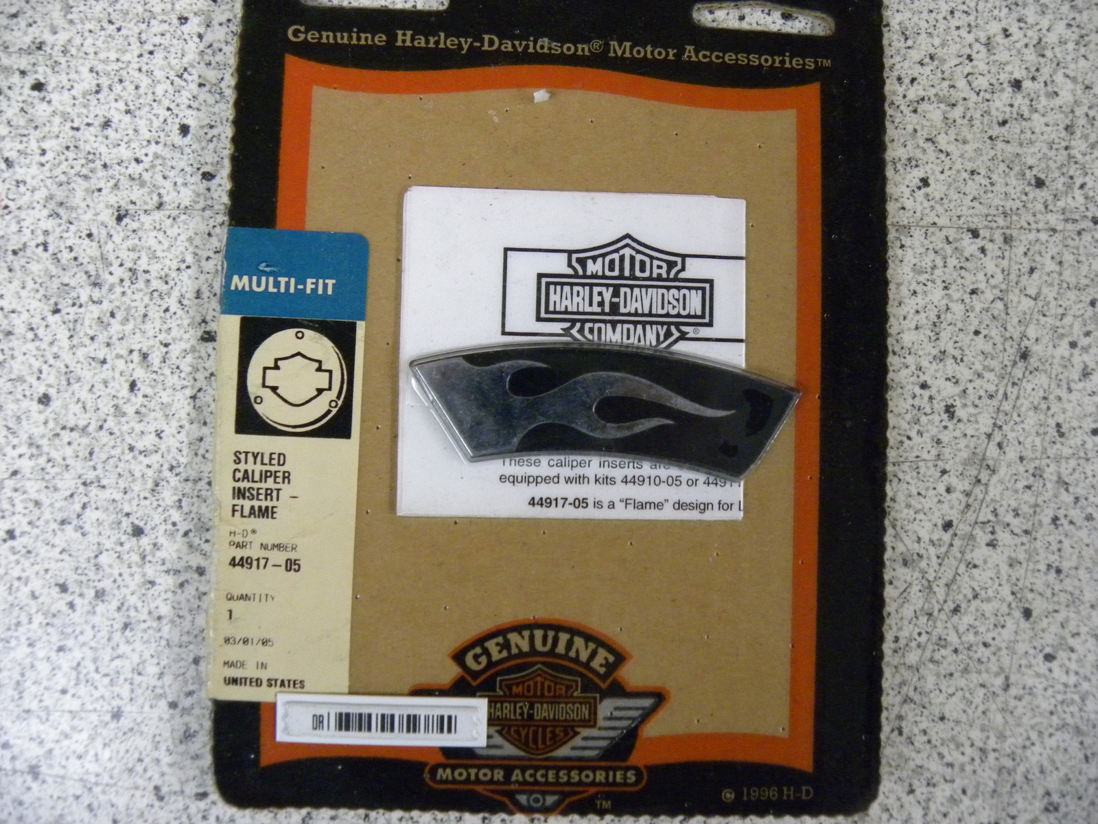 Harley Caliper Insert Flame Black 4491705 (3d2) eBay