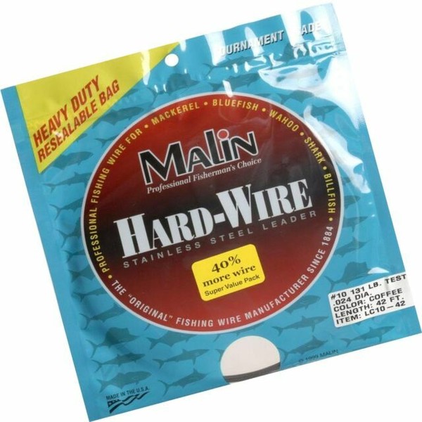 12 Coils of 42' 10 131lb Test Malin Hardwire Stainless Steel Leader