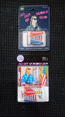 LOT of 2 THEY LIVE All Out of Bubble Gum RARE Super Secret Fun Club RODDY PIPER