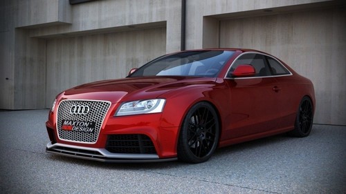 Cup Spoilerlippe Front Ansatz für Audi RS5 8T / 8T FL schwarz Hochglanz - Bild 7 von 12