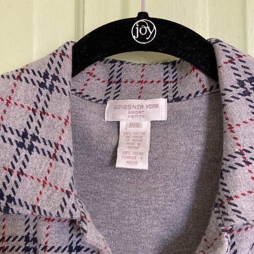 Vintage Jones New York Plaid Shacket 