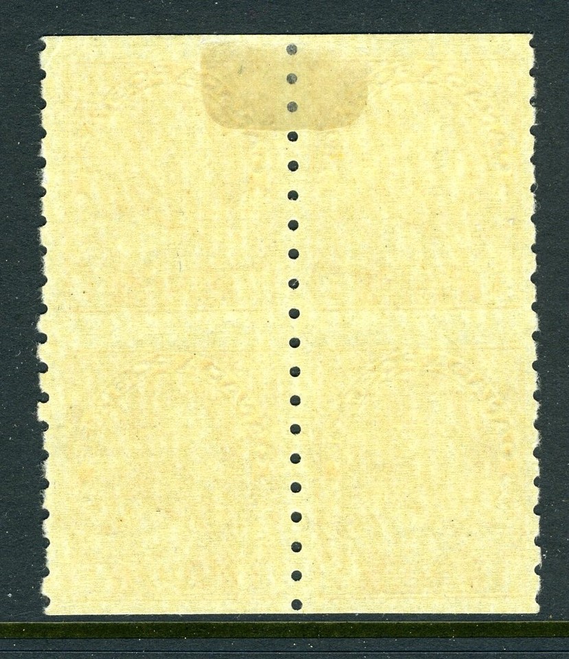 CANADA Scott 126a HR BLK of 4 1¢ Yellow Admiral Part Perforate