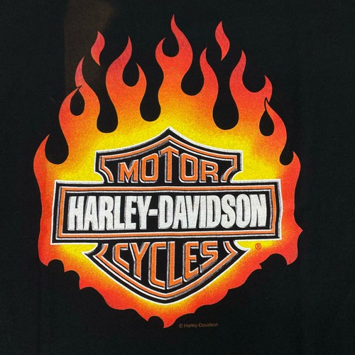 Delta Herren T Shirt Gr. L Schwarz Kurzarm Rundhals Harley Davidson VINTAGE - Bild 7 von 13