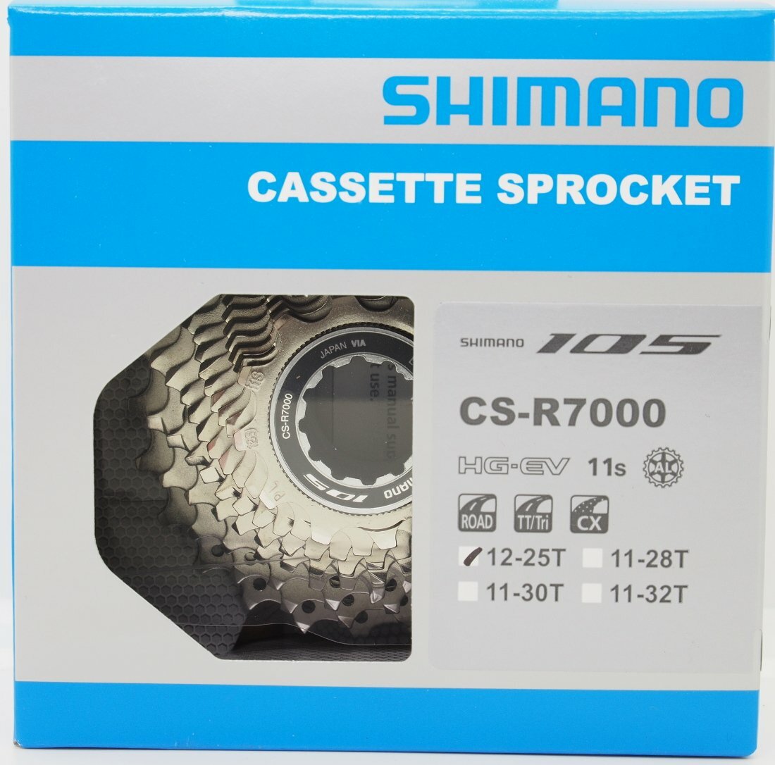 Shimano 105 CS-R7000 12-25T 11 Speed Cassette, New in box