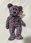 “USA” TY BEANIE BABY 4TH JULY BEAR, ERROR, CODE, PE PELLETS - MINT CONDITION! — photo 1