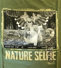 Nature Selfie "Hawk Grab" Youth T-Shirt, Size Large